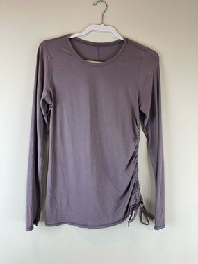 Lululemon Dusty Lavender Purple Athleisure Athletic Cinch It Long Sleeve Top 8